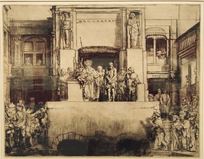 Cristo es Presentado al Pueblo de Rembrandt van Rijn